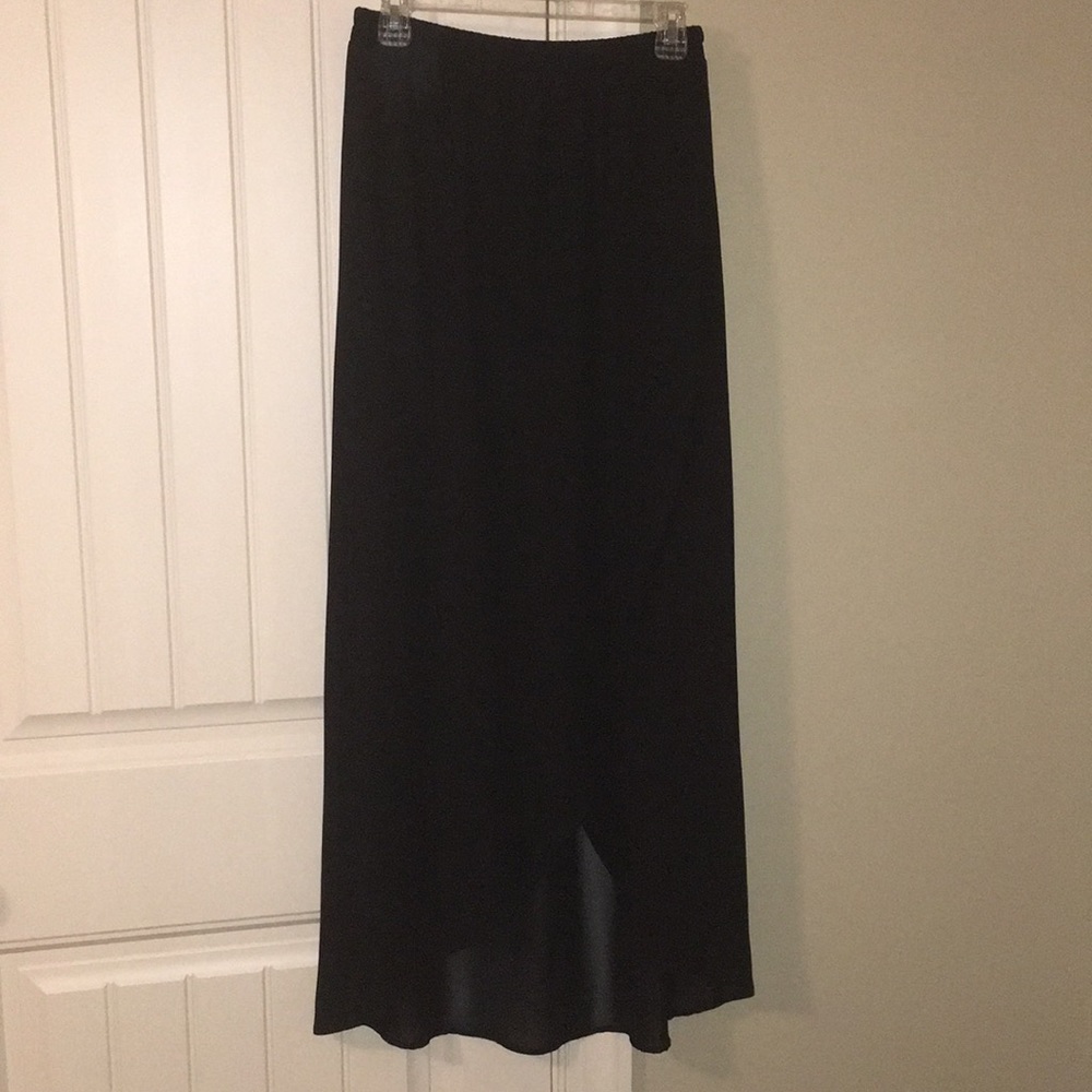 Black sheer skirt